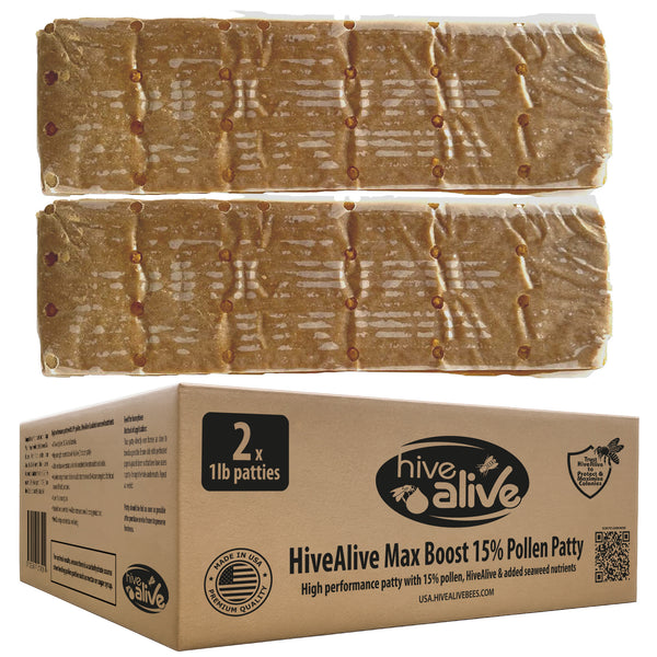 HiveAlive 15% 2lb pollen patties