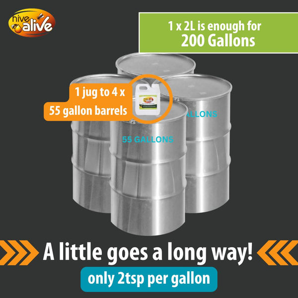 2l jucg to 55 gallon barrel ratio