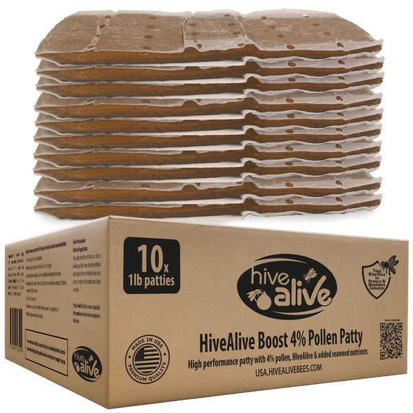 HiveAlive 4% 10lb pollen patties