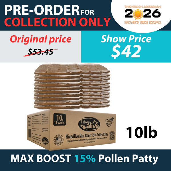 HiveAlive Pollen Patty (collection at Bee Expo only)