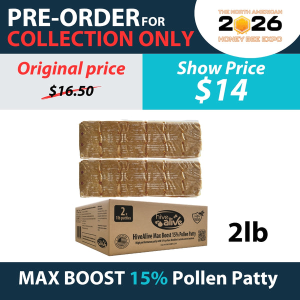 HiveAlive Pollen Patty (collection at Bee Expo only)