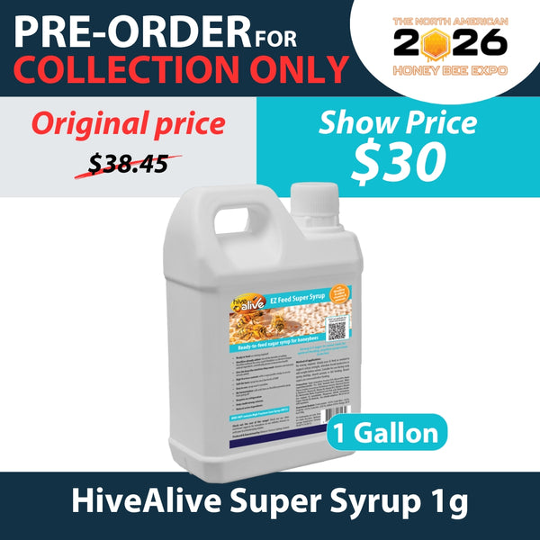 HiveAlive Syrup 1Gallon (collection at Bee Expo only)