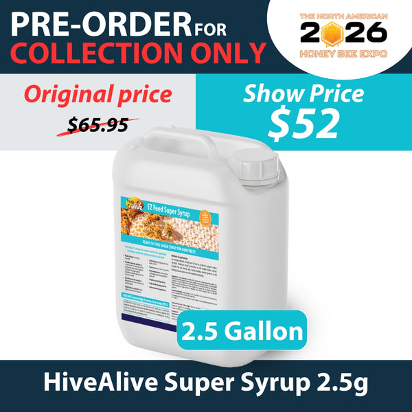 HiveAlive Syrup 2.5Gallon (collection at Bee Expo only)