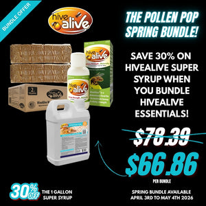 Hivealive product bundle offer with promotional text on a black background
