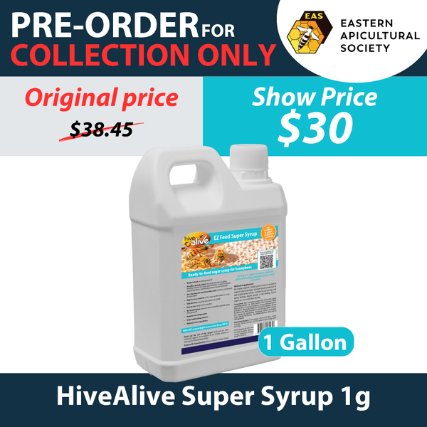 HiveAlive Syrup 1Gallon (collection at Bee Expo only)