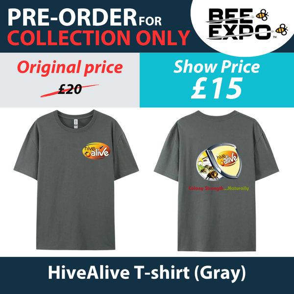 HiveAlive T-shirt (collection at Bee Expo only)