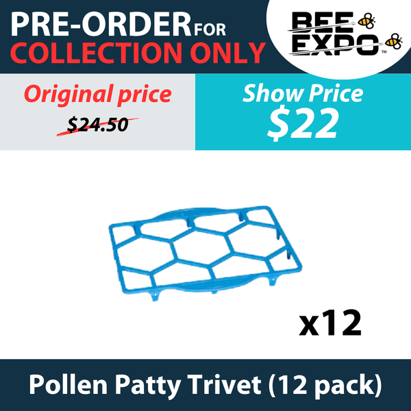 Pollen Patty Trivet (Pack of 12) (collection at Bee Expo only)