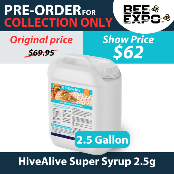 HiveAlive Syrup 2.5Gallon (collection at Bee Expo only)